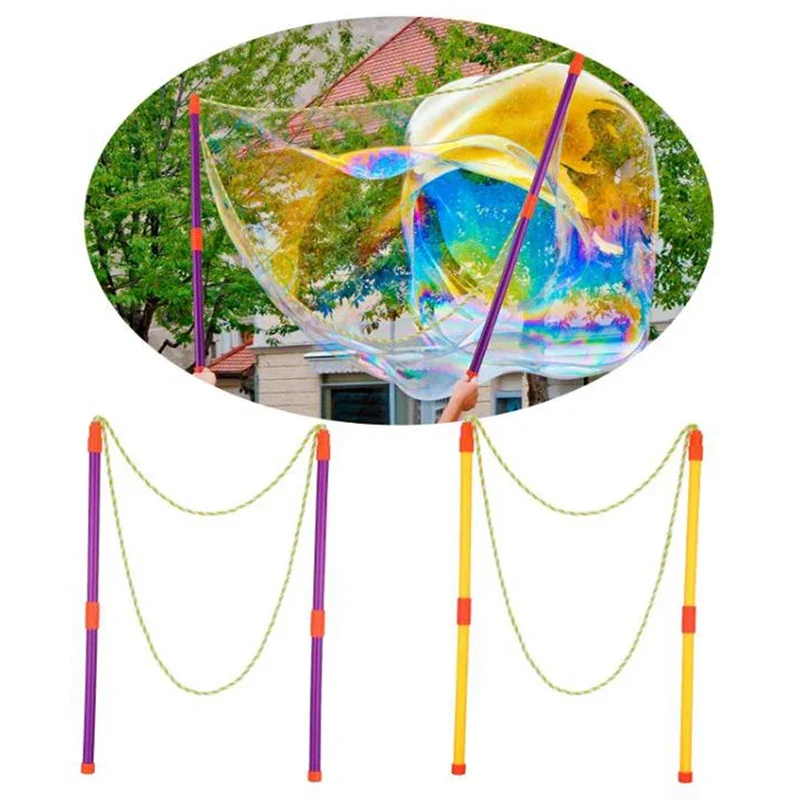1pc Giant Bubble Interest Foldable Outdoor activities Children's Toys Performance equipment Bubble Stick Soap Toys