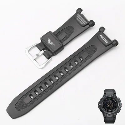

Watch Accessories Band Professional FOR G-SHOCK Pro-trek PRG-40 PRG-240 Replace Wrist Strap Mountaineering Rubber Bracelet