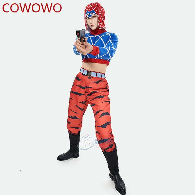 

COWOWO Jojo's Bizarre Adventure Golden Wind Guido Mista Cosplay Costume Cos Game Anime Party Uniform Hallowen Play Role Clothes