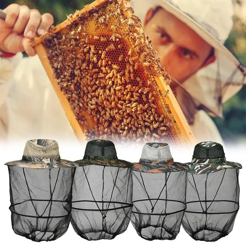 

Bee Hat Beekeeping Protector Cap With High Visibility Face Protection Breathable Beekeepers Hat Face Head Neck Wrap Protecter
