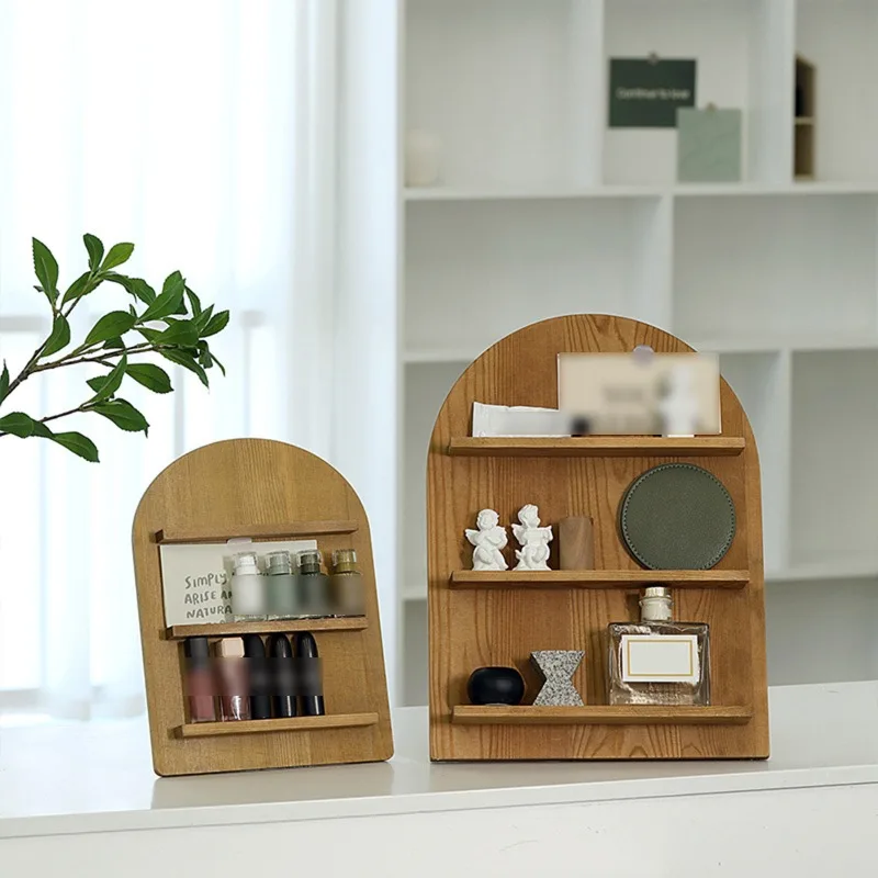 Espositore Ad Arco In Legno Massello, Scaffale Per La Conservazione Dell'Olio Essenziale, Rossetto Per Cosmetici, Rack Per La Conservazione Dei Profum