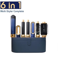 Sèche-cheveux multi-styler 6 en 1, nouveau design, avec fers à friser et brosse à air chaud, outil de coiffage multi-styler 6