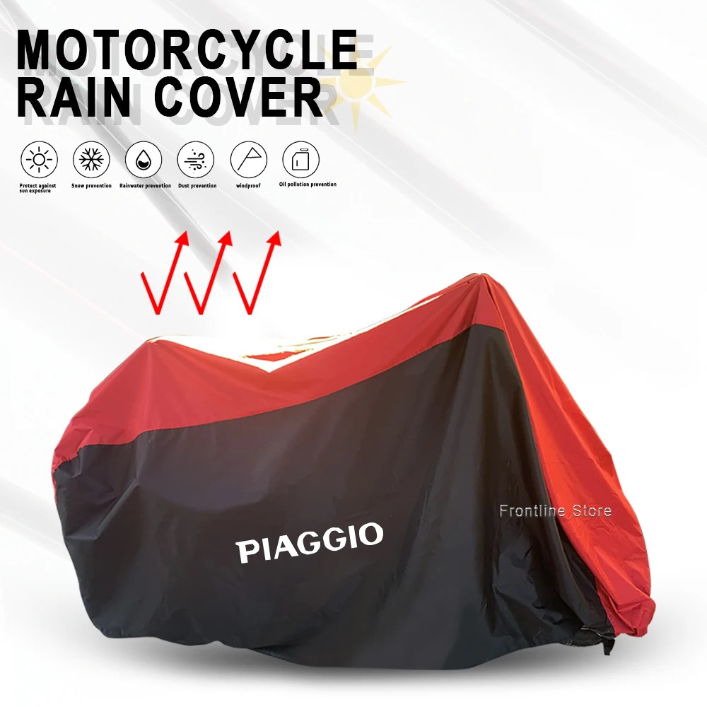 

For Piaggio BQY BYQ FLY Liberty Medley 150 ZIP50 125 Motorcycle Outdoor Dust Rain Snow and Waterproof Universal Rain Cover