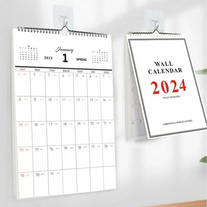 2024 Wall Calendar Hanging Weekly Monthly Daily Planner Agenda Organizer Wall Calendar Schedule Planner Home Office Supplies