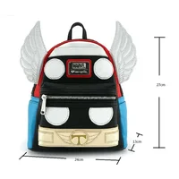 Marvel Thor Thor Model PU Leather Backpack Cosplay Womens Double Strap Shoulder Bag Purse Mini Backpacks Childrens' Schoolbags 5