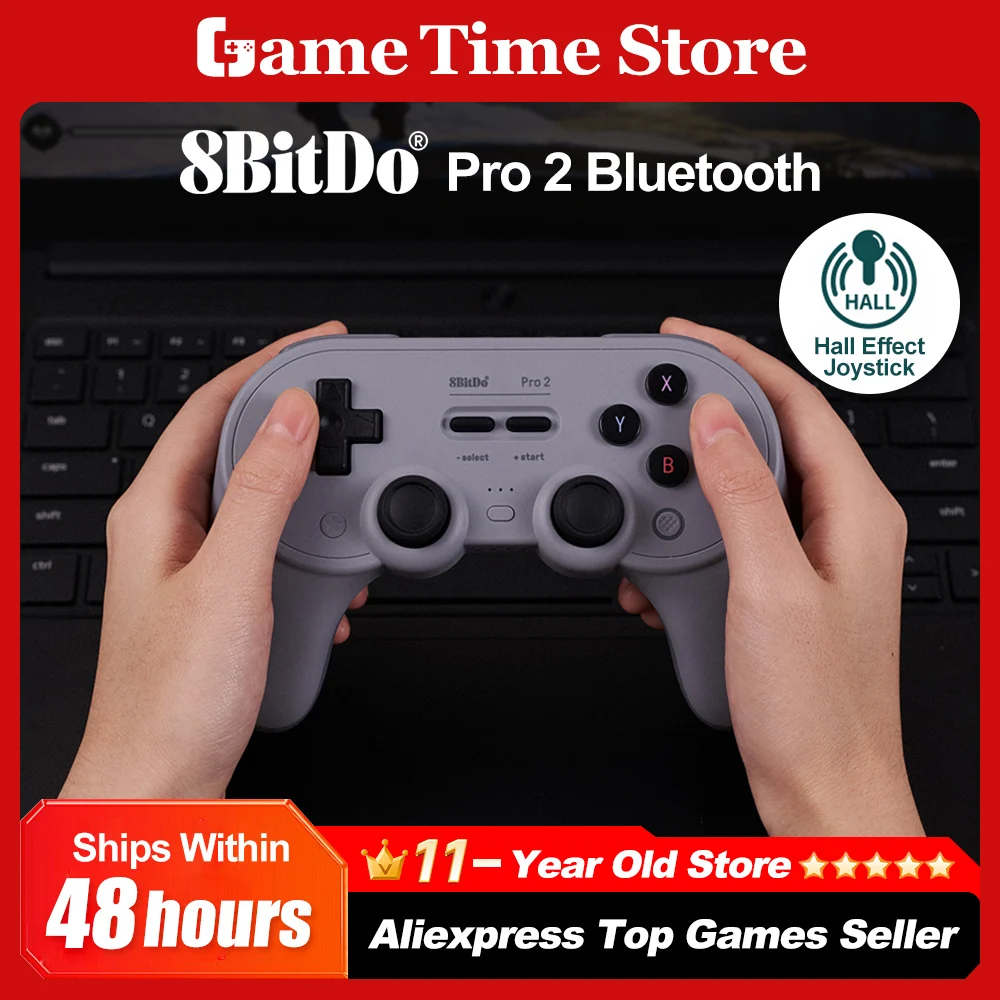 5%オフセール中 8Bitdo Pro2 Bluetooth コントローラ Amazon.co.jp: 8Bitdo Pro 2 ゲームパッド(Gray バージョン) NS
