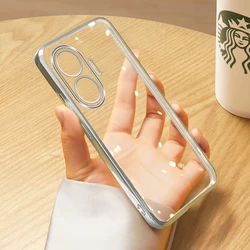 Ultra-Thin Electroplated Silicone TPU Phone Case - Transparent Plating Design for Redmi Turbo4 Pro (Silver)