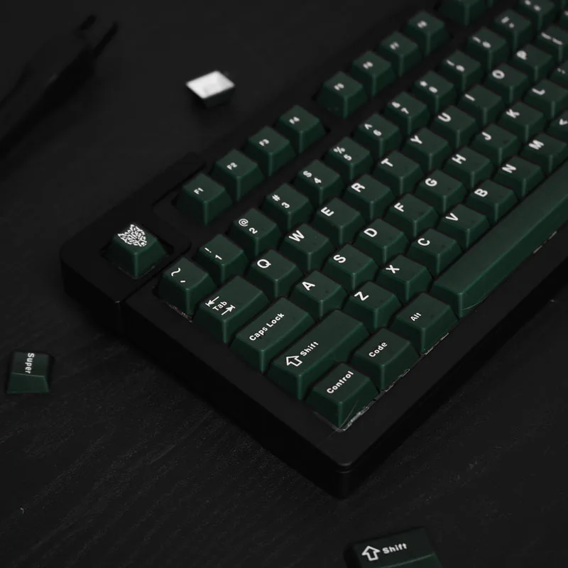 Pyga Emerald Translucence Keycap 141 Chaves Perfil Cereja Tiro Duplo Switch mx Teclado Mecânico Gmk67 Rk61 84 87 - Imagem 6