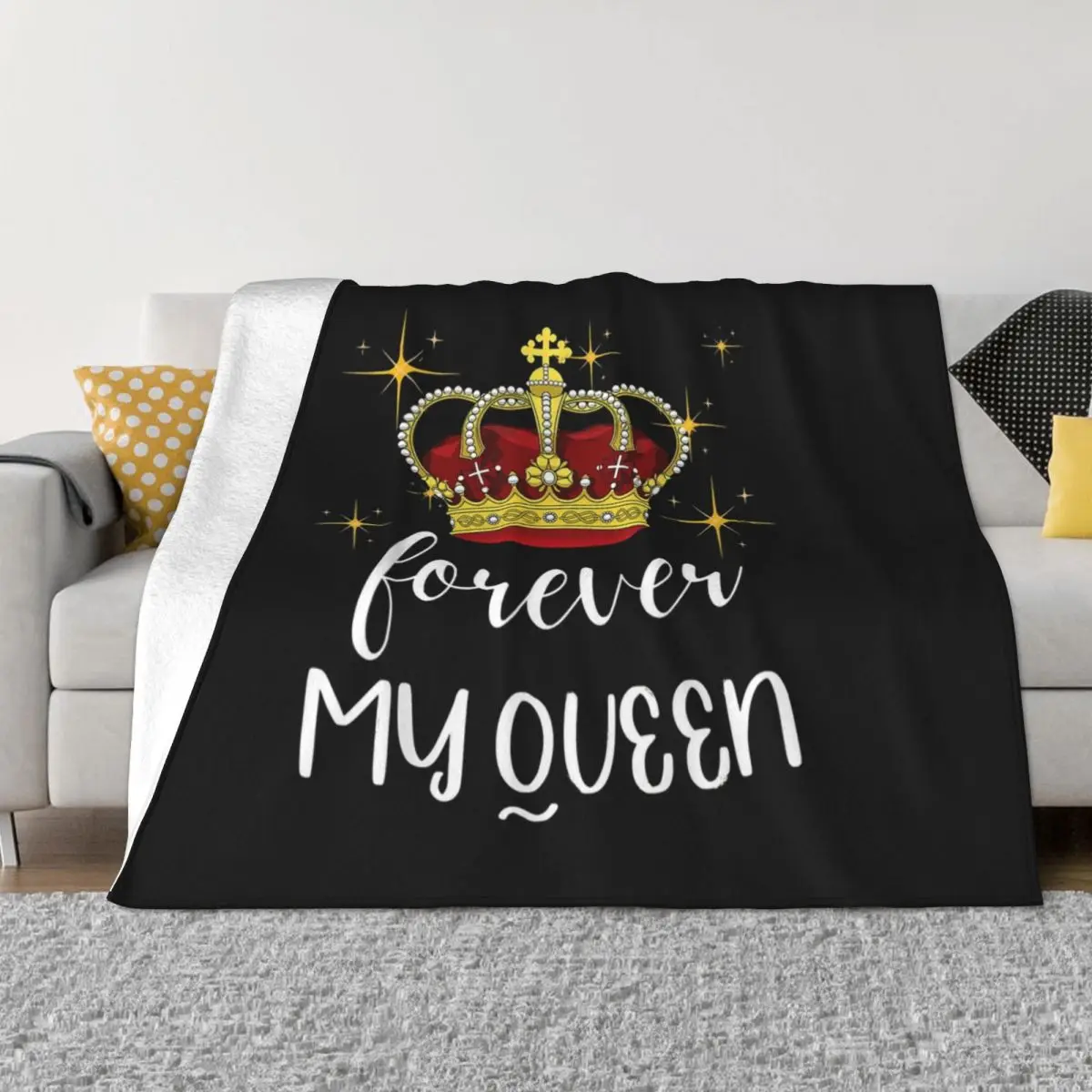 

Elizabeth Ii Blankets Fleece Summer Forever My Queen Multi-function Warm Throw Blanket for Home Office Quilt