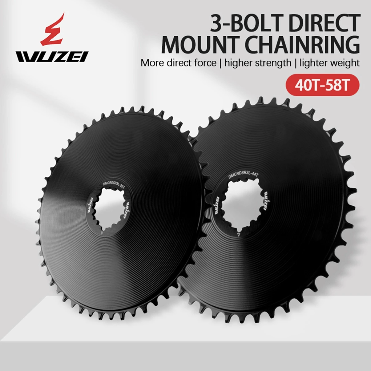 Wuzei 3 Schrauben Fahrradkettenblatt Rennrad schmales breites Kettenblatt 4,2 mm Offset Rennrad Kies Fahrrad Kettenrad Krone für SRAM GXP Kurbel – Detail 1