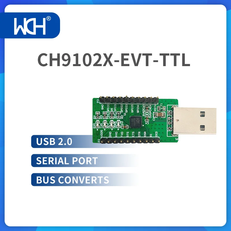 1개/몫 CH9102 USB-UART/RS232/RS485 브리지 EVT 보드