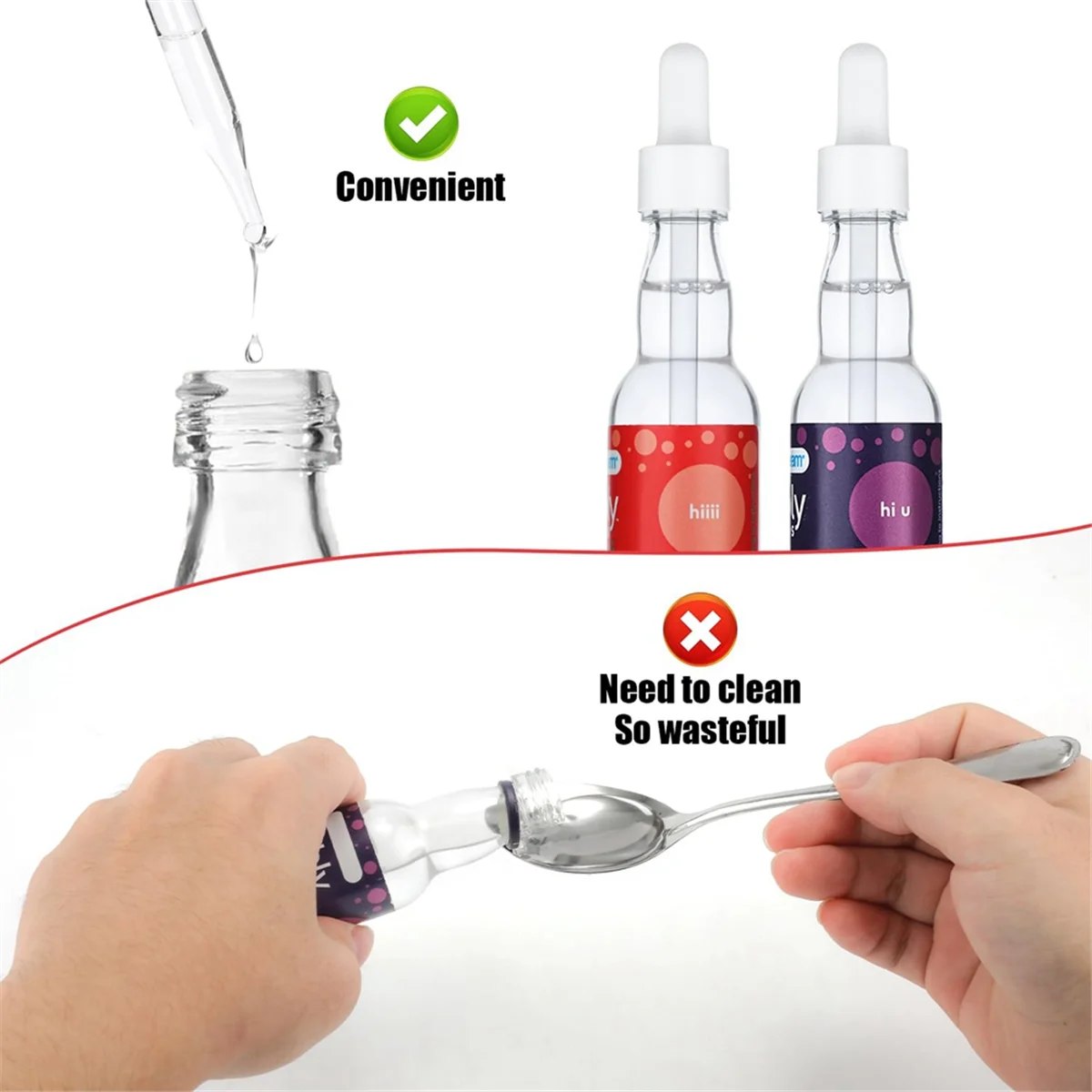 Glass Dropper Compatible for Sodastream Flavors Bubly Drops Soda Stream Accessories 12 Pack