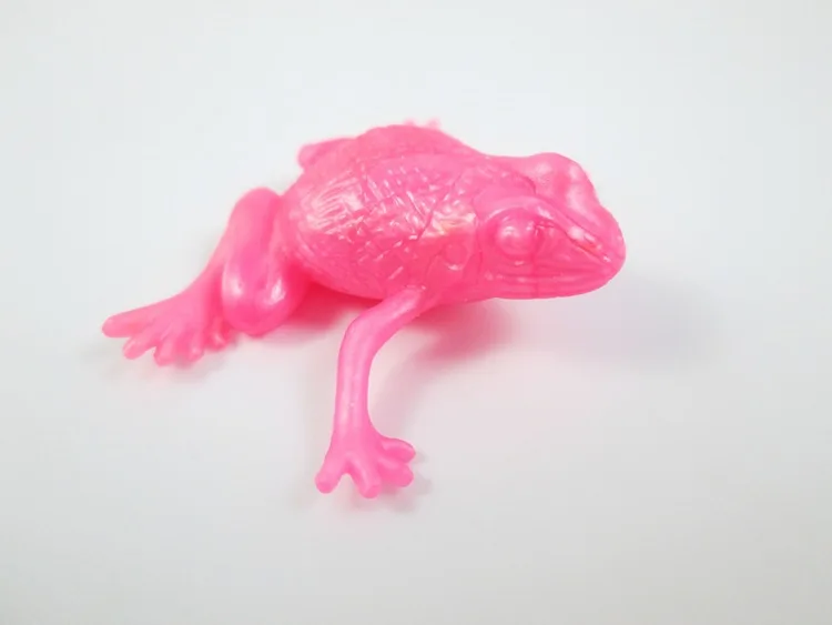 10 Pcs Novelty Funny New TPR Frog Animal Model Decompression Toys Simulation Frog Soft Elastic Prank Venting Toy Kids Prank Toys