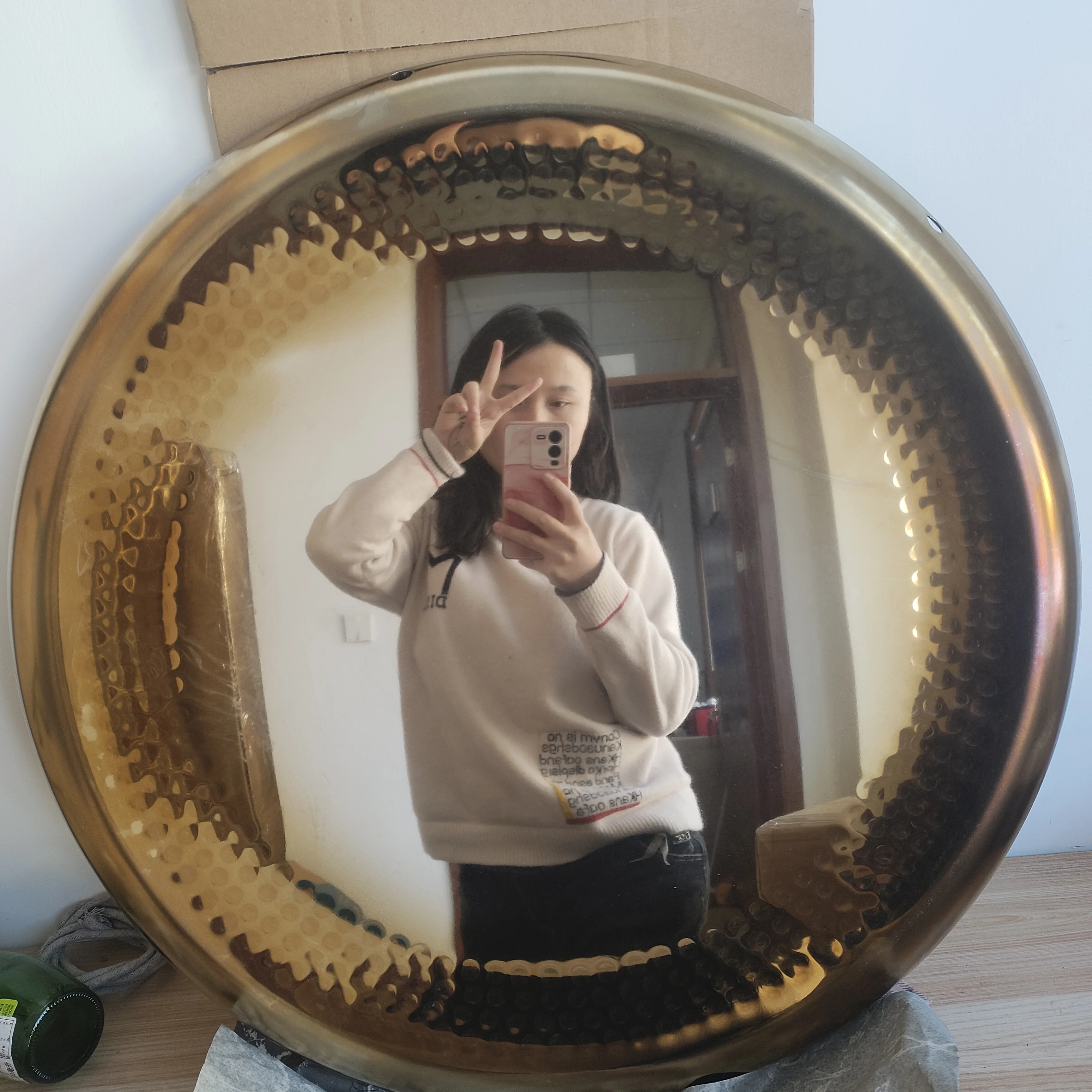 Arborea Nickle Alloy Mirror Handmade GONG 32 Inch 80 cm With Gong Bag