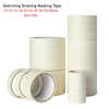 50m / 20m Masking Tape White Color 12/18/60mm Single Side Tape Adhesive Crepe Paper for Oil Painting Sketch Drawing Supplies 1