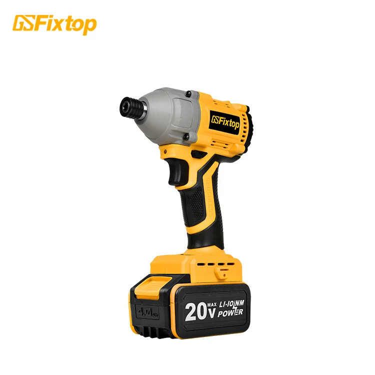 

20V Brushless Flat Push Impact Screwdriver 0-3800bpm/min 42Wh Capacity 2.0ah/10c Set Impact Screwdriver Bits