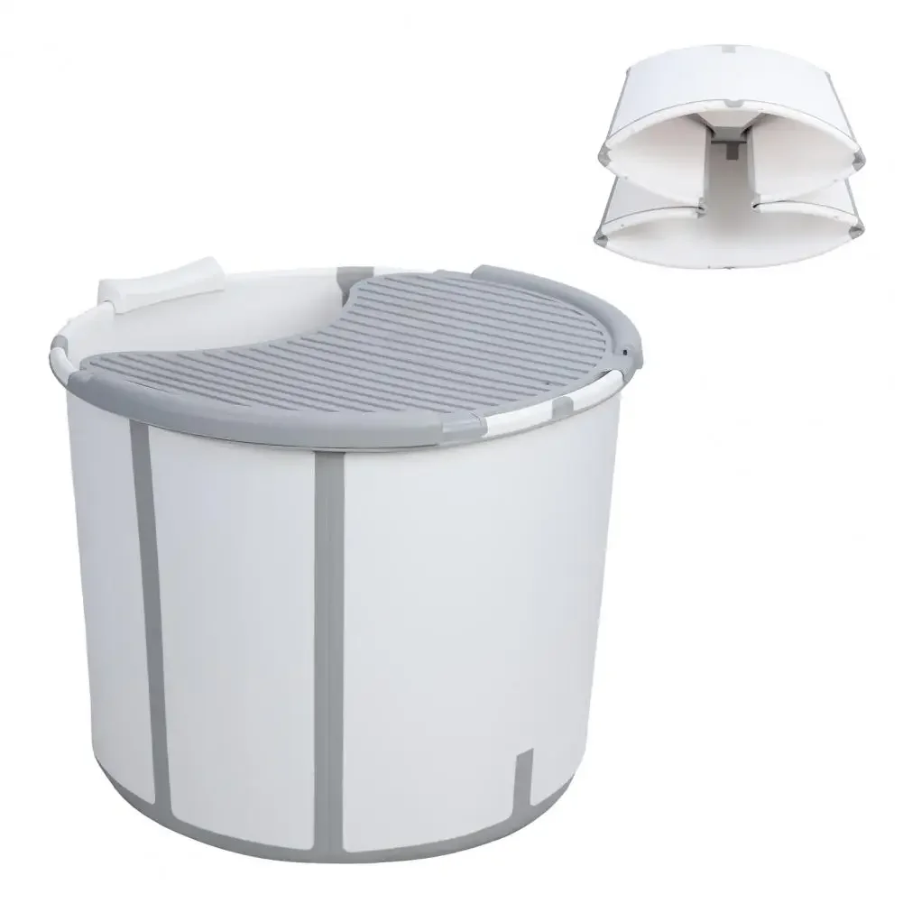 31 Cylinder Foldable Bathtub for Adult Large Collapsible Tub Freestanding Surround Collapsible Tub Effortless Folding Bathtub 4
