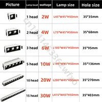 Dimmable LED Ceiling Lights 2w4w6w10W20W30W Recessed Strip bulb Shoot light COB Grille lamp Indoor Lighting LED Canister light - Image 6