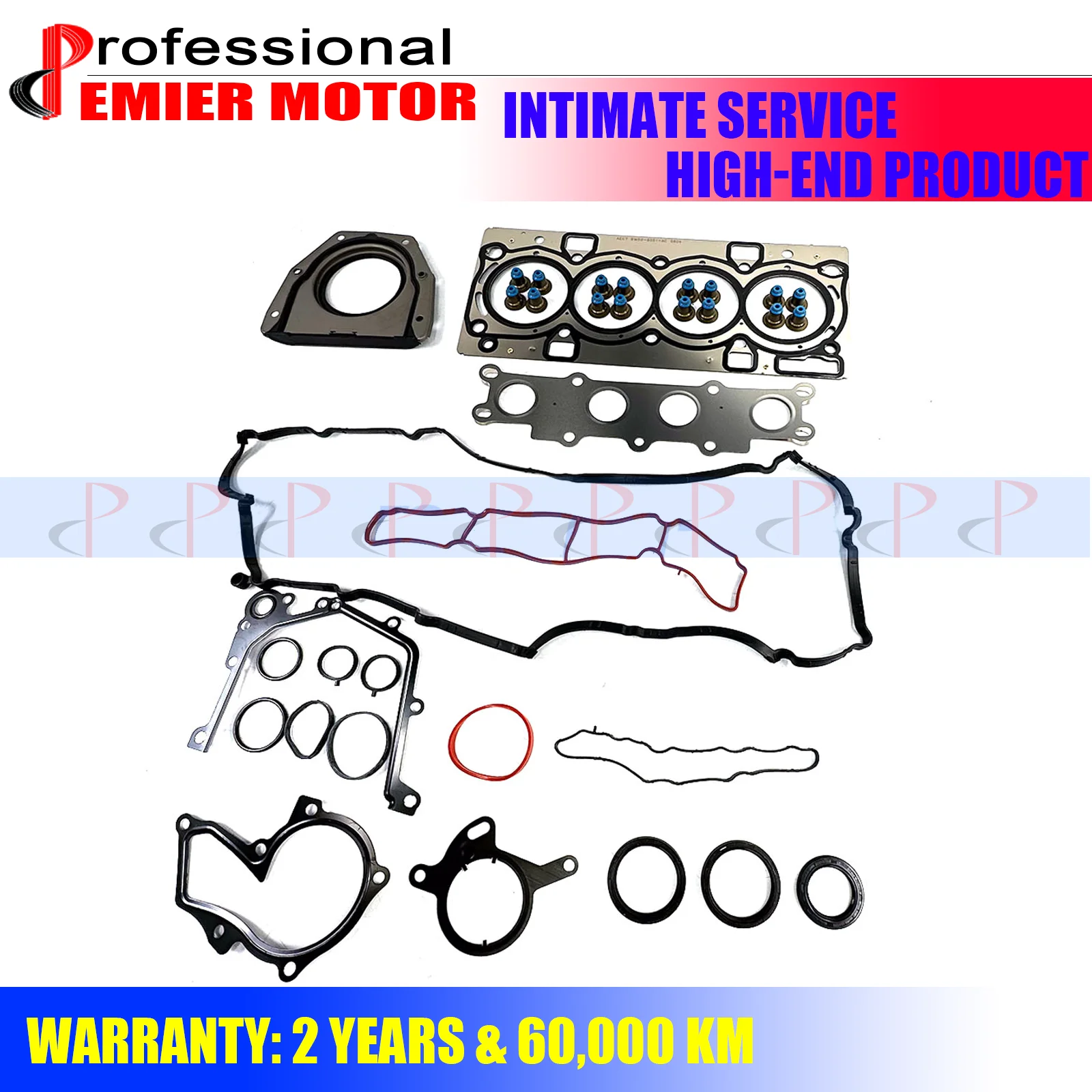 

Engine part Full Gasket Set Fit 1.6 T L GAS T4 B4164T For 11-15 Volvo S60 V40 1.6T 31339833 31330772