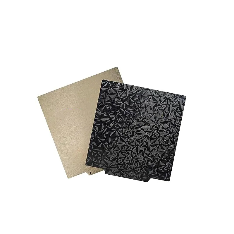 Plaque Double Face PEI/PEO 350x350 Mm Pour Imprimante 3D - Magnétique, Acier Ressort
