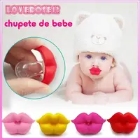 Baby Silicone Pacifiers Photography Accessories Pacifiers Funny & Quirky Comfort Pacifiers Thick Lip Pacifiers 0-6-18 Months 1
