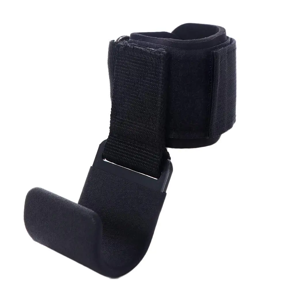 1 Pair Pull-up Hook Type Lifting Straps Adjustable Non-Slip Weight Lifting Grip Hook Deadlift Soft Auxiliary Power Wrist Guard