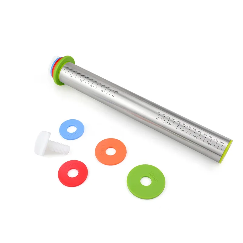 Rolling Pin Adjustable Food Grade Stainless Steel For Baking