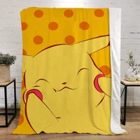 Pokemones Thick Blankets for Winter Blanket King Size Home Interior Knitted Plaid Microfiber Bedding Bed Throw Beach Towel Knee 1