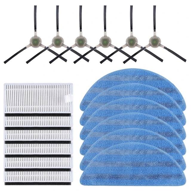 4 Side Brushes + 4 HEPA Filters for Lefant M1 U180 M201 T700 M571 Robot  Vacuum Cleaner Accessory Part - AliExpress