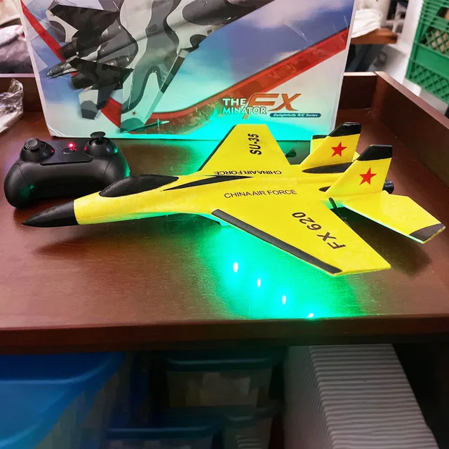 SU-35 RC Foam Airplane 2.4G RC Fighter Radio Control Glider EPP Foam Toy Electric RC Outdoor RC Airplane Kids Boys Birthday Toys 1