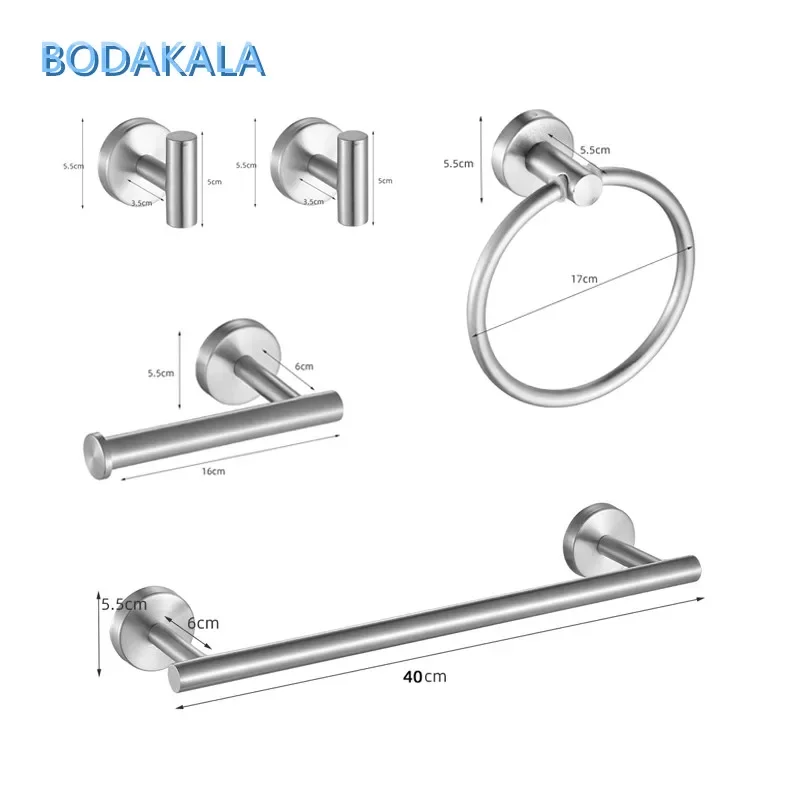 Portasciugamani Ad Anello Da Bagno A Parete, 2 Pezzi