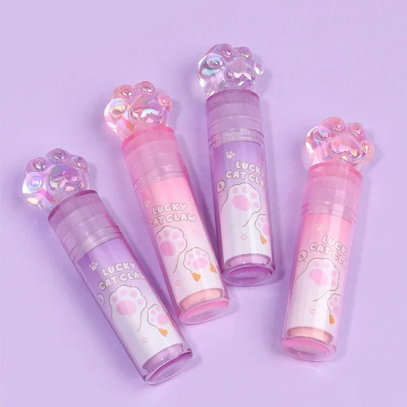 Lipsticks Design Pencil Eraser pencil eraser Cute Cat Paw Erasers Wipe Clean Correction Tools Kids Gifts Office Supplies Student Stationery