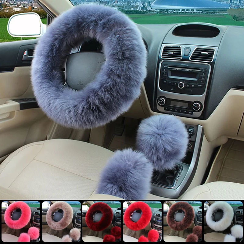 Ahgkhkl Lenkradbezug Auto Universal Mesh Stoff Lenkrad Plüsch Auto  Lenkradbezug Set Warm Soft Fuzzy Plüsch Winter Autozubehör Innenraum  Lenkradschoner (Farbe : 2): : Auto & Motorrad