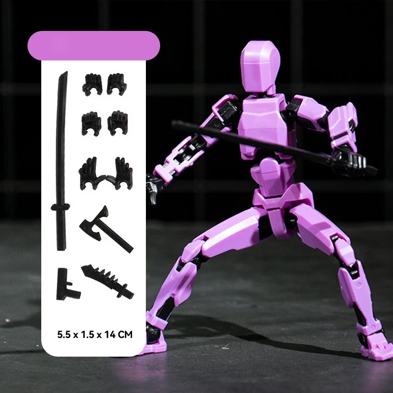 3D Printed Multi-Jointed Movable Action Figure Toy