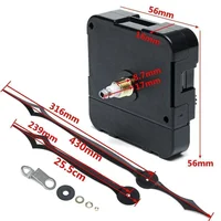 DIY High Torque Wall Quartz Clock Movement Motor Mechanism Kit Long Hands Repair Tool Parts Set Replacement Clock Accessories 1