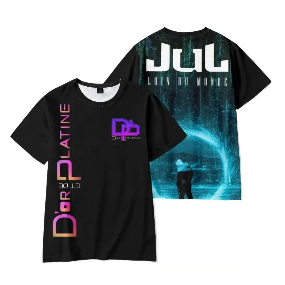 Summer Kids Clothes Adults Hip Hop Trend Short Sleeve Tees Tops Oversized Streetwear Popular Rapper JuL New Album 3D PT-Shirts 5