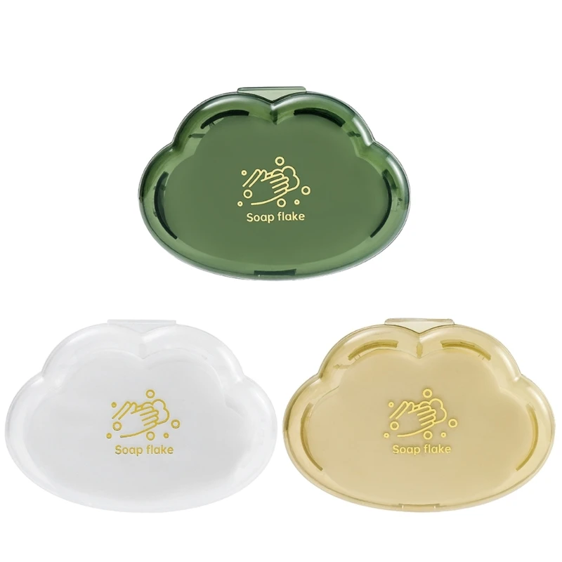 

50 шт./кор. компактные листы мыла в форме облака с героями мультфильмов, дорожные хлопья мыла для кемпинга, Прямая доставка