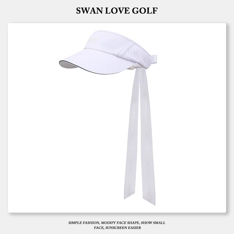SG new high quality golf sports cap for woman with bowknot ribbon ladies tennis running sunscreen empty top hat female outdoor