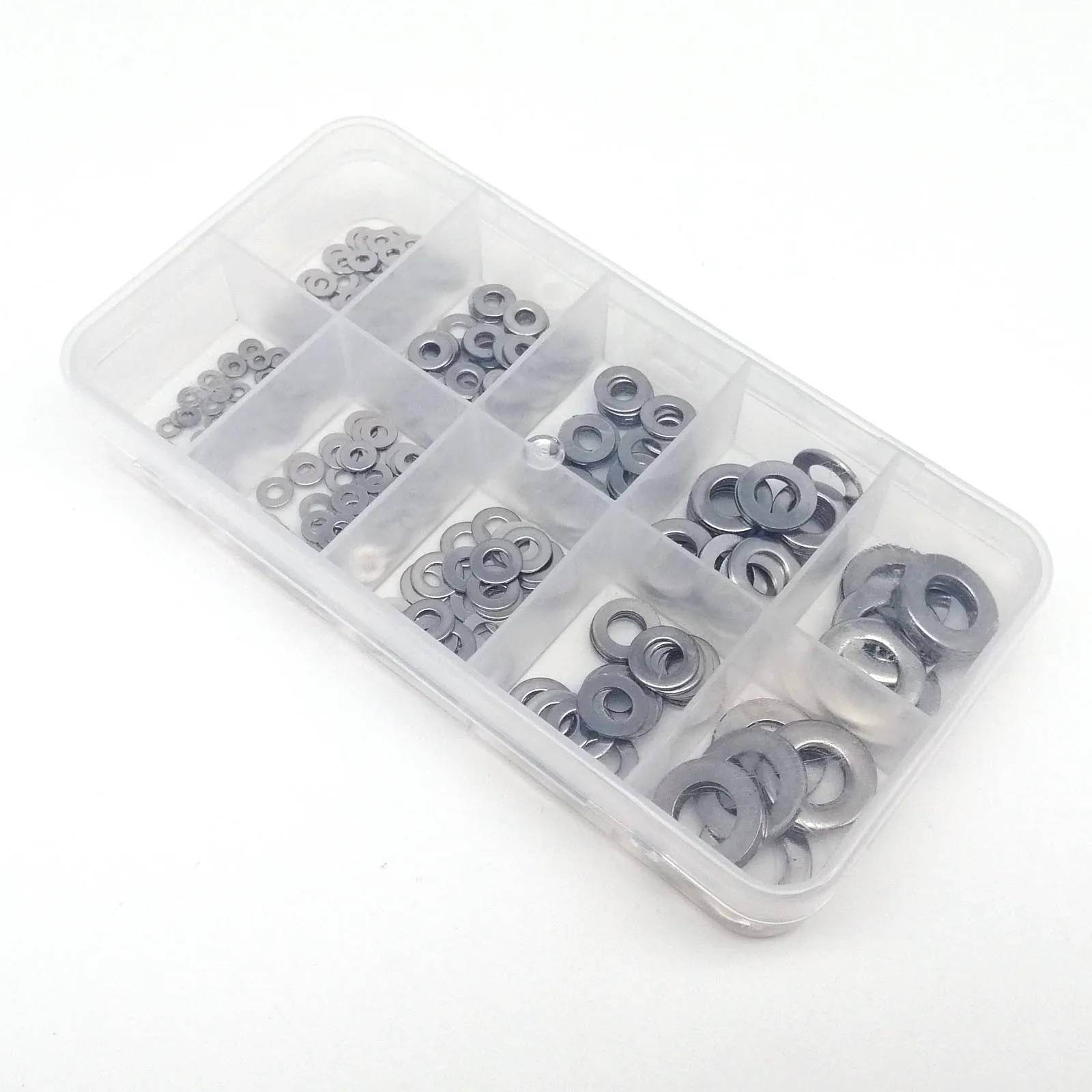 Stainless Steel Washers 320pcs GB97 Plain Gasket Ring Flat Washer Mix Size
