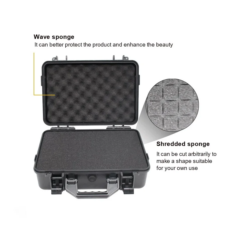 Caja de Herramientas impermeable, maletín profesional, organizador completo  de herramientas, Hardware protector portátil de ABS portátil - AliExpress