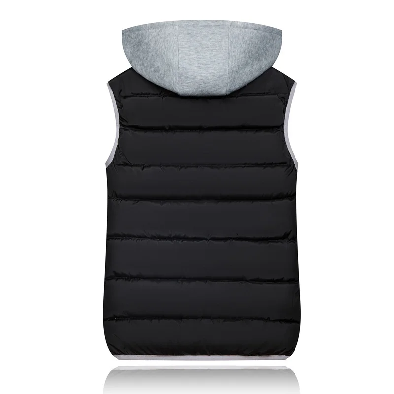 2023 Autumn Winter Down Cotton-padded Vest Jacket Women Waistcoat Thicken Sleeveless Tank Tops Female Loose Hooded Short Coats
