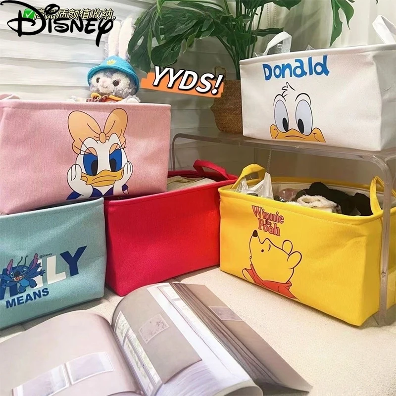 

Disney Stitch Foldable Cloth Laundry Basket Figure Household Laundry Desktop Organizer Bucket Bathroom Laundry Organizer Basket