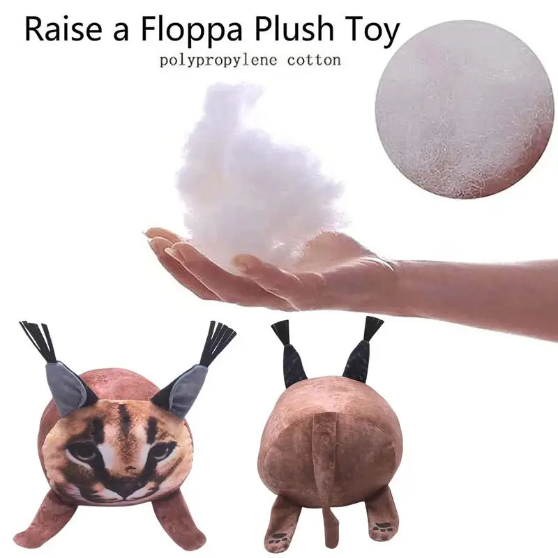 Animal Plushie Figure, Floppa Cube Plush, Floppa Poduszka, Floppa Pillow