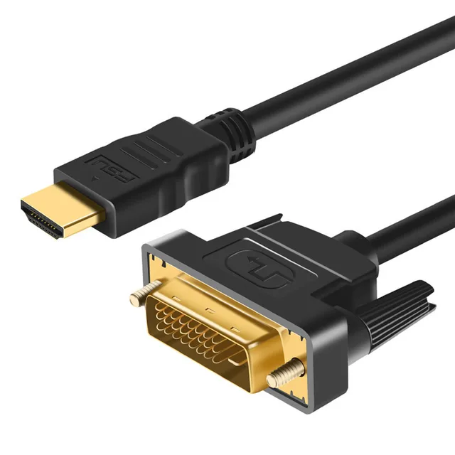 HDMI-compatible to DVI Cable 24+1 DVI-D Male Adapter Gold Plated 1080P for HDTV DVD Projector PlayStation 4 PS4/3 TV BOX - AliExpress