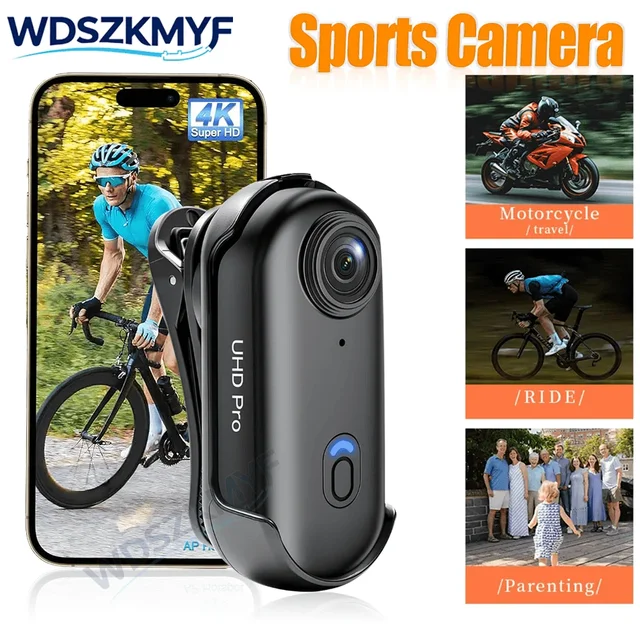 4K 1080P Mini Body Camera Helmet Handlebar Motorcycle Road Sport Cam Battery Body cam POV Vlog Sports Action Wifi H88 camera 1
