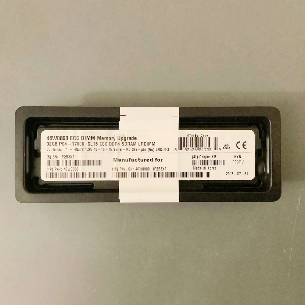 1PCS Server Memory For IBM RAM X3550 X3650 M5 46W0800 46W0802 47J0254 PC4-2133P-L 32GB 4DRX4 DDR4 LRDIMM 4 1PCS Server Memory For IBM RAM X3550 X3650 M5 46W0800 46W0802 47J0254 PC4-2133P-L 32GB 4DRX4 DDR4 LRDIMM - Image 2