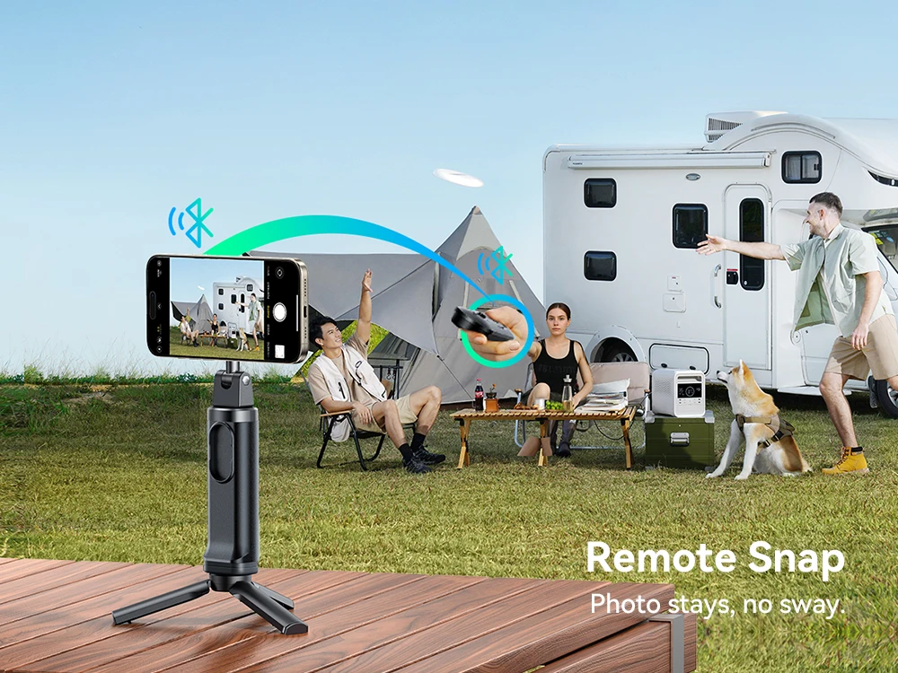 Remote Control Selfie Stick Magnetic Airplane Phone Holder Scalable & Rotatable