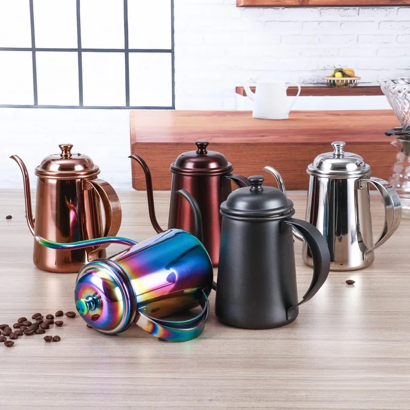 

650ml Pointed Mouth Coffee Drip Kettle Frothing Jug Coffee Pot Gooseneck Spout Kettle High Quantity Coffee Tea Tools