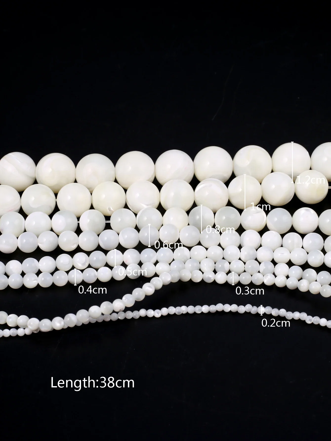 Natural shell beads Round shape Mother of pearl loose isolation bead for Jewelry Making DIY for bracelet necklace Accessories