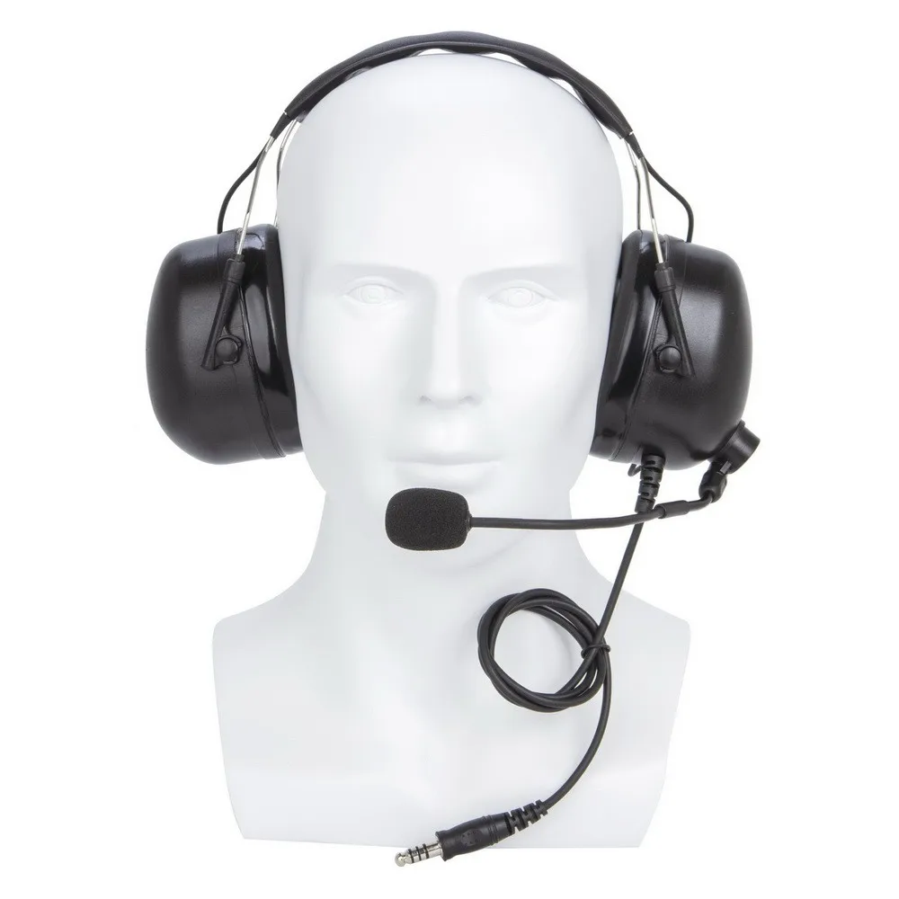 

U94 PTT+Universal Aviation Headset Pilot Headphone for MOTOROLA GP-88 GP-2000 YEASU Radio